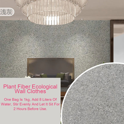 Ecologische Muurcoating van Plantaardige Vezels

Duurzame Wandbekleding | Vloeibare Muursticker | Naadloze Muurafwerking voor Thuis & Interieurdecoratie