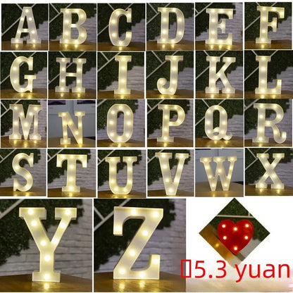 LED Tafellamp – 26 Engelse Letters Kleurrijke Verlichting voor Feest, Bruiloft, Verjaardag & Speciale Momenten