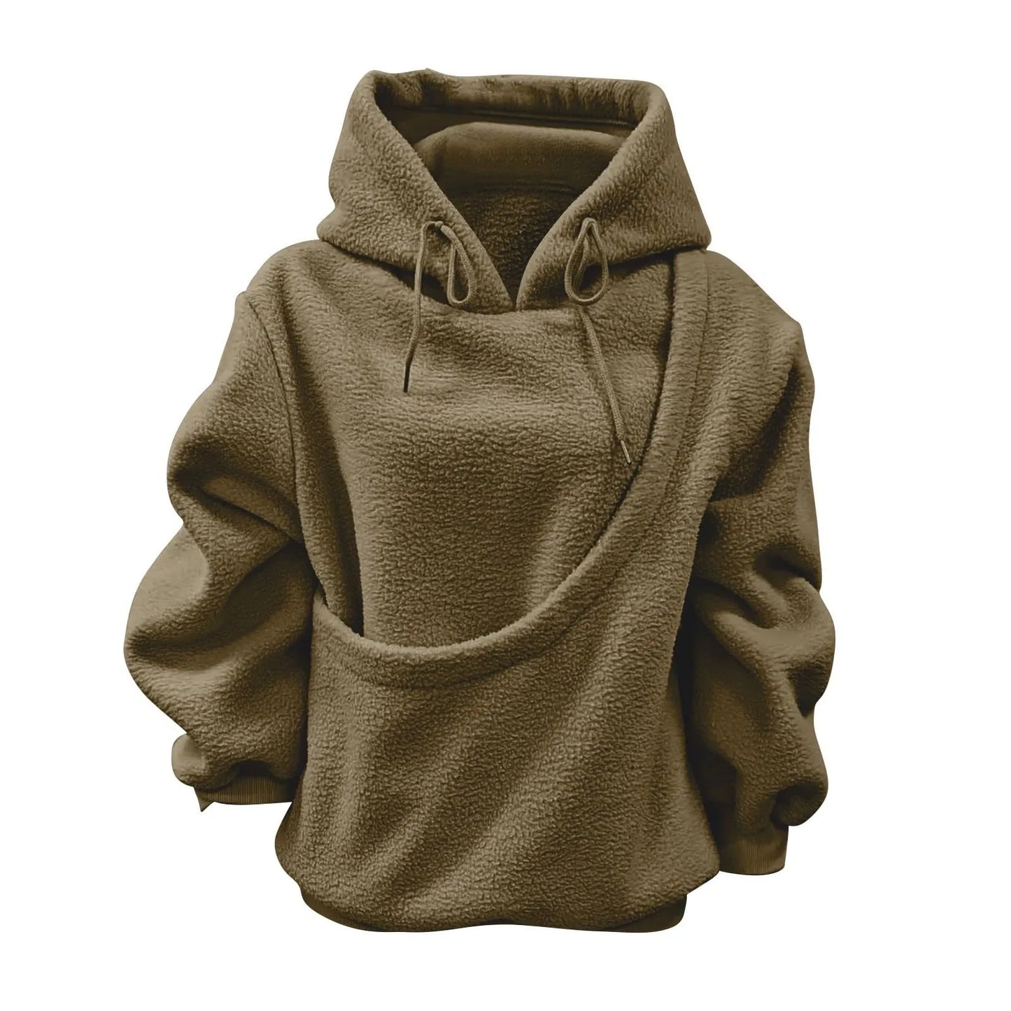 Fleece Hoodie met Huisdierzak – Warm, Zacht & Perfect voor Dierenliefhebbers 🐾