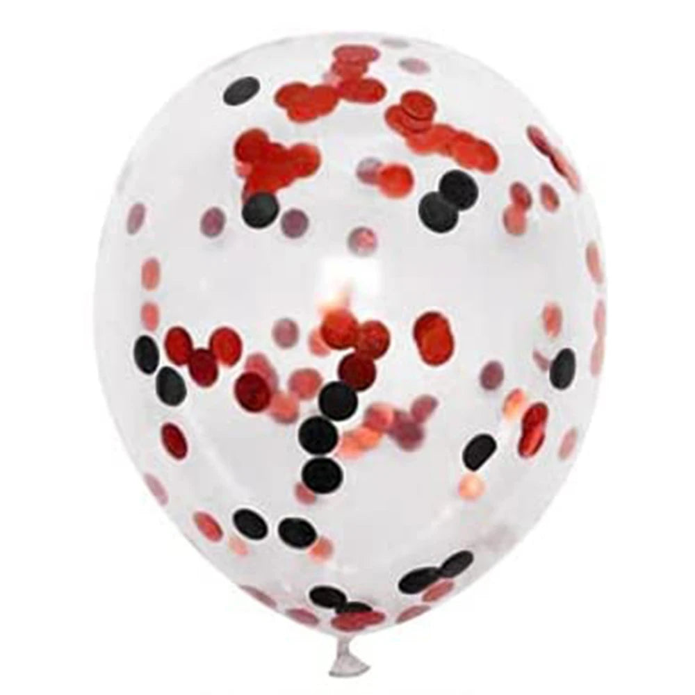 10/20 stuks Gouden Confetti Ballonnen – 12 inch – Zwart, Goud & Transparant met Glitters – Voor bruiloft, afstuderen, verjaardag of feestdecoratie