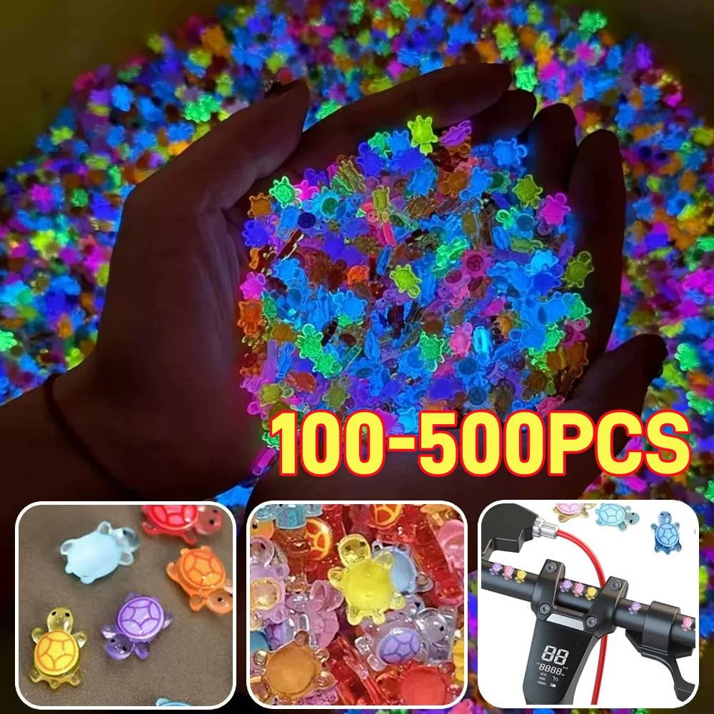 Mini Resin Schildpad Figuren – Gloeien in het Donker voor Mini Landschappen