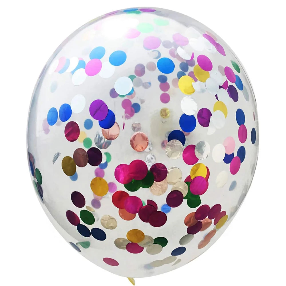 10/20 stuks Gouden Confetti Ballonnen – 12 inch – Zwart, Goud & Transparant met Glitters – Voor bruiloft, afstuderen, verjaardag of feestdecoratie