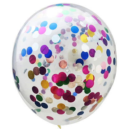 10/20 stuks Gouden Confetti Ballonnen – 12 inch – Zwart, Goud & Transparant met Glitters – Voor bruiloft, afstuderen, verjaardag of feestdecoratie