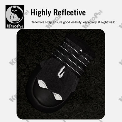 KAYO Waterdichte Honden­schoenen – Antislip & Reflecterend, Perfect voor Elk Avontuur!