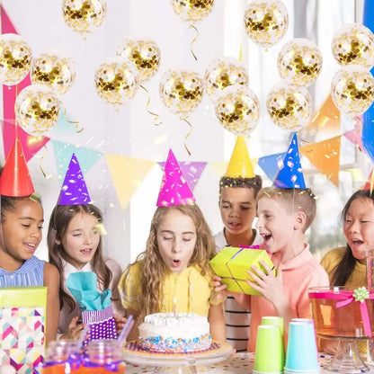 10/20 stuks Gouden Confetti Ballonnen – 12 inch – Zwart, Goud & Transparant met Glitters – Voor bruiloft, afstuderen, verjaardag of feestdecoratie