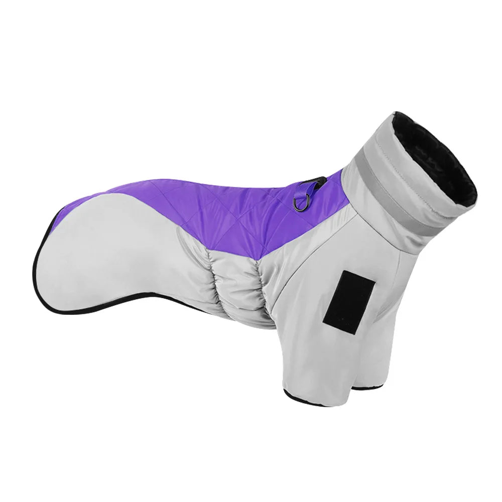 Winter Warme Hondenjas – Waterdicht, Reflecterend & Hoge Kraag
Perfect voor Middelgrote en Grote Honden zoals de Golden Retriever