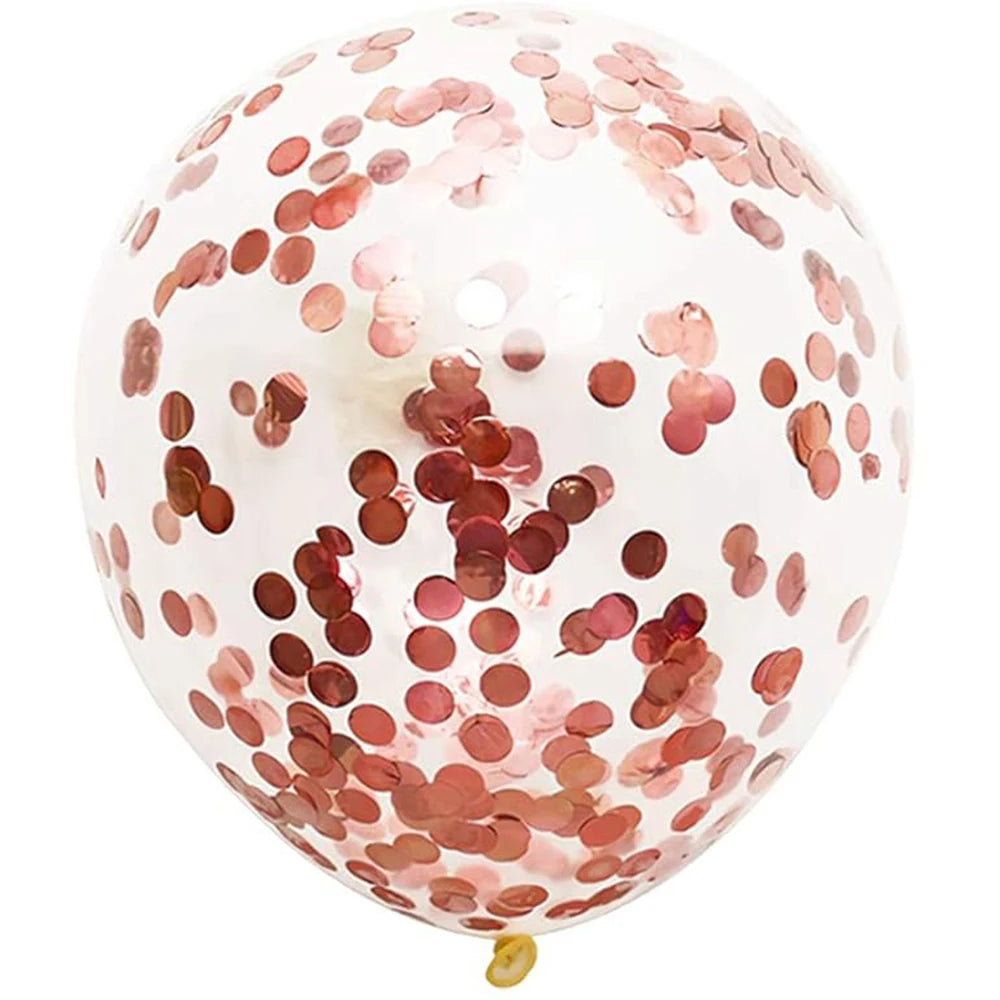10/20 stuks Gouden Confetti Ballonnen – 12 inch – Zwart, Goud & Transparant met Glitters – Voor bruiloft, afstuderen, verjaardag of feestdecoratie