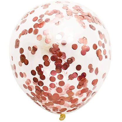 10/20 stuks Gouden Confetti Ballonnen – 12 inch – Zwart, Goud & Transparant met Glitters – Voor bruiloft, afstuderen, verjaardag of feestdecoratie