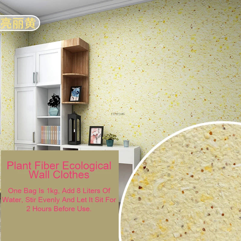 Ecologische Muurcoating van Plantaardige Vezels

Duurzame Wandbekleding | Vloeibare Muursticker | Naadloze Muurafwerking voor Thuis & Interieurdecoratie