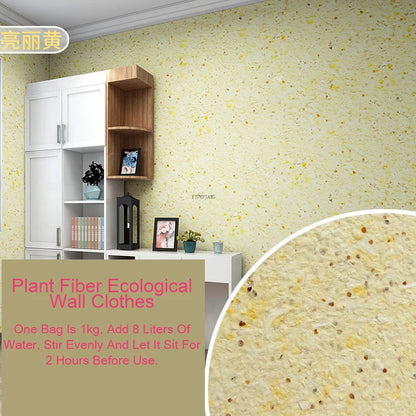 Ecologische Muurcoating van Plantaardige Vezels

Duurzame Wandbekleding | Vloeibare Muursticker | Naadloze Muurafwerking voor Thuis & Interieurdecoratie