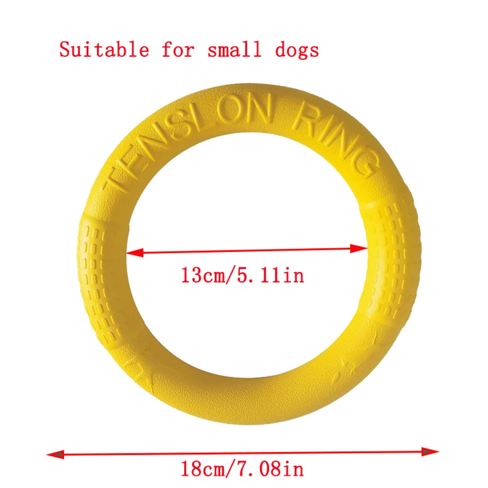 Drijvend Hondenspeelgoed – Vliegende Schijf / Trainingsring – Interactief Speelgoed en Trekspel – Bestand tegen Sterk Kauwen – Voor Kleine en Middelgrote Honden
