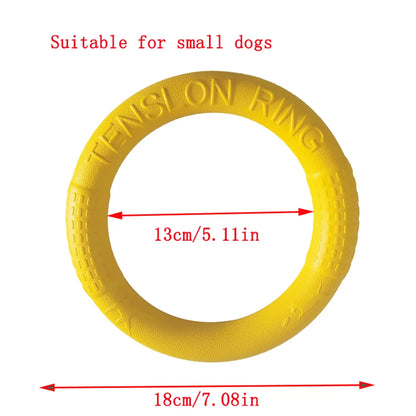 Drijvend Hondenspeelgoed – Vliegende Schijf / Trainingsring – Interactief Speelgoed en Trekspel – Bestand tegen Sterk Kauwen – Voor Kleine en Middelgrote Honden