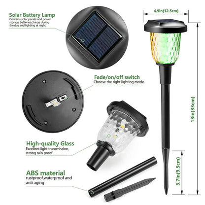 Solar Buitenlampen – Waterdichte Tuinverlichting Zonne-energie | Decoratief LED Licht voor Pad, Tuin & Terras