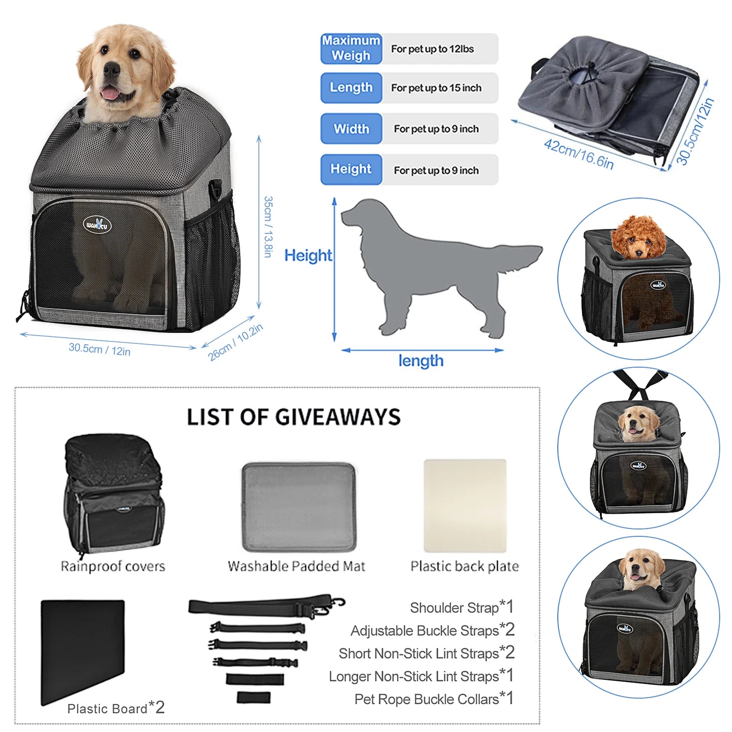 Hondenfietsmand & Rugzak – Veilig, Ruim en Weerbestendig!
