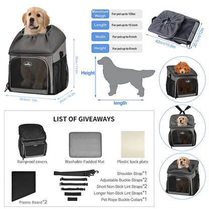 Hondenfietsmand & Rugzak – Veilig, Ruim en Weerbestendig!