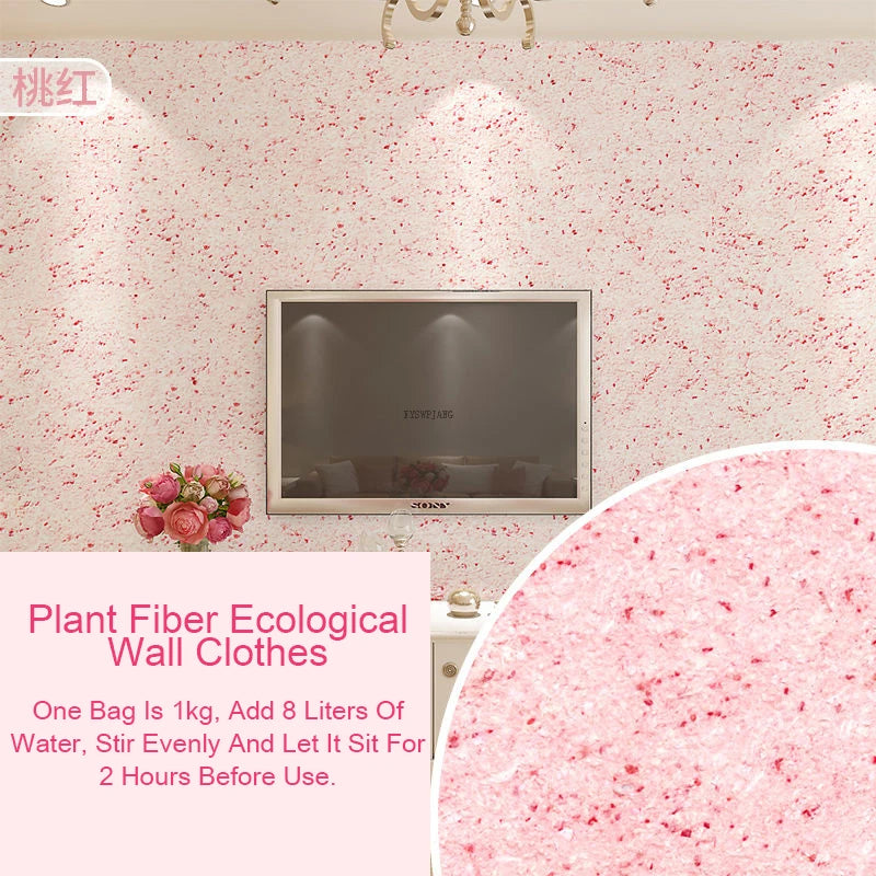 Ecologische Muurcoating van Plantaardige Vezels

Duurzame Wandbekleding | Vloeibare Muursticker | Naadloze Muurafwerking voor Thuis & Interieurdecoratie