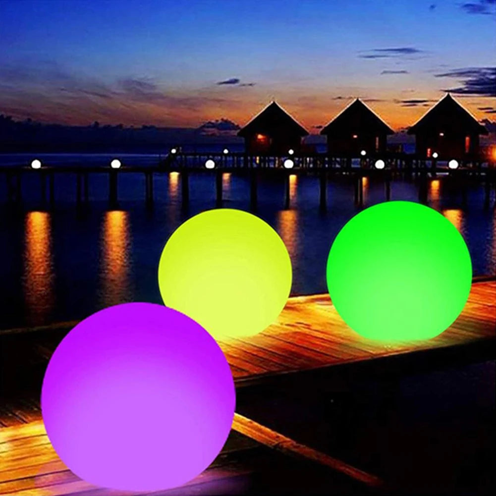 Buiten LED Tuinbal – Opblaasbare Pool LED Ballon – Afstandsbediening – 16 Kleuren – Lichtgevende Springbal – Voor Strand, Bruiloft en Feestdecoratie