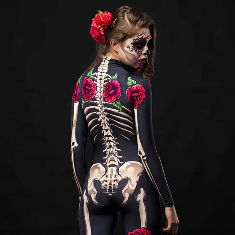 Rose Skeleton Kostuum – Eng en Sexy Halloween Jumpsuit voor Volwassenen & Kids | Perfect voor Carnaval, Cosplay & Day of The Dead

Val op tijdens Halloween, carnaval of Day of The Dead met dit unieke Rose Skeleton kostuum!