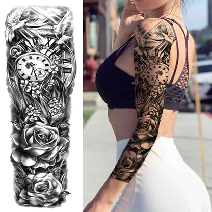 Full Arm Tijdelijke Tattoo Sleeves – Realistische Fake Tattoos voor Mannen & Vrouwen