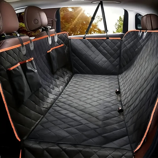 Ideale Autostoelhoes voor Honden – Waterdicht & Krasbestendig  Upgrade je Auto met deze Luxe Hondenslinger voor de Achterbank!