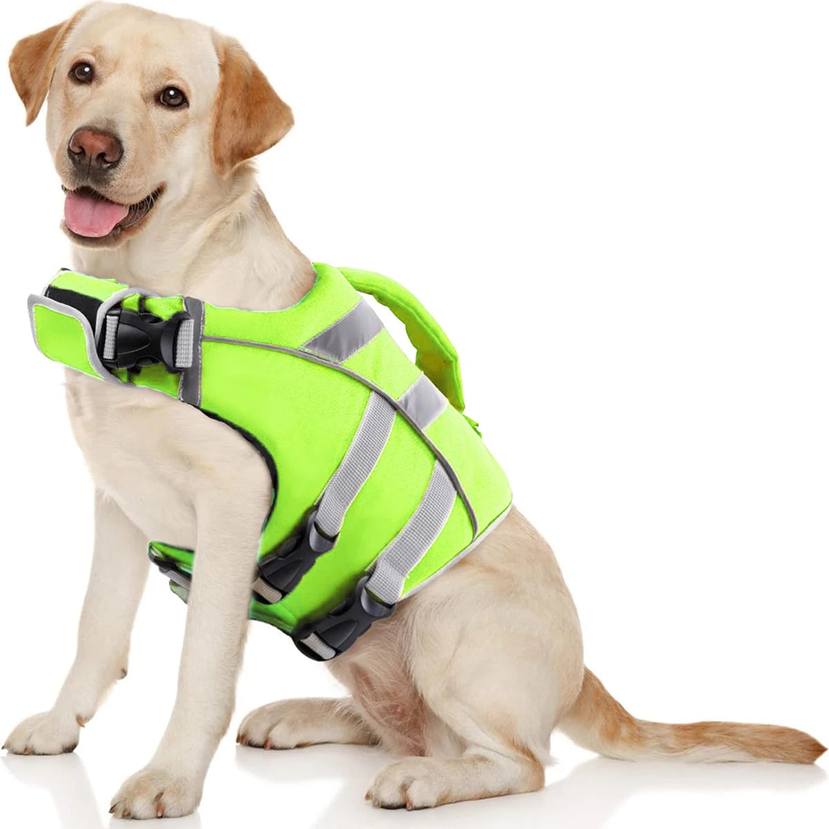 Veilig & Stijlvol het Water Op: Premium Waterdicht Honden Reddingsvest  Met Reflecterende Strips & Extra Stevige Handgreep