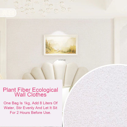 Ecologische Muurcoating van Plantaardige Vezels

Duurzame Wandbekleding | Vloeibare Muursticker | Naadloze Muurafwerking voor Thuis & Interieurdecoratie