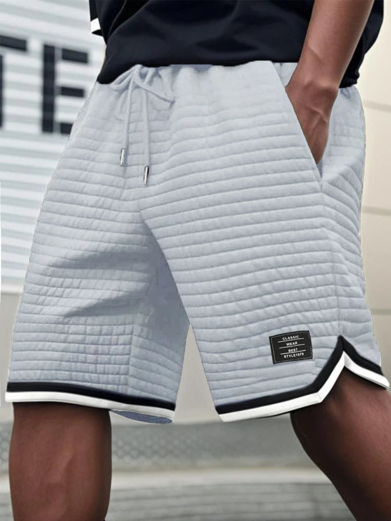 Heren Athletic Sweat Shorts – Stretch, Ademend & Casual  Waffle Stoffen Sportshort | Ideaal voor Gym, Running & Basketball