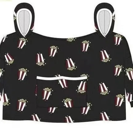 Lovers Double Snuggie – Popcorn Couple Hoodie Deken