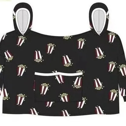 Lovers Double Snuggie – Popcorn Couple Hoodie Deken