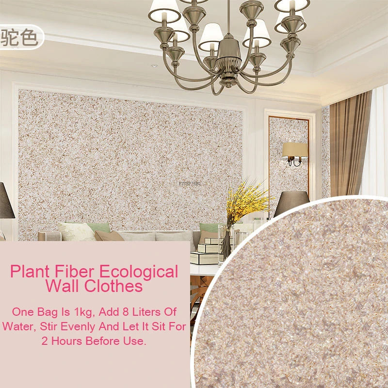 Ecologische Muurcoating van Plantaardige Vezels

Duurzame Wandbekleding | Vloeibare Muursticker | Naadloze Muurafwerking voor Thuis & Interieurdecoratie