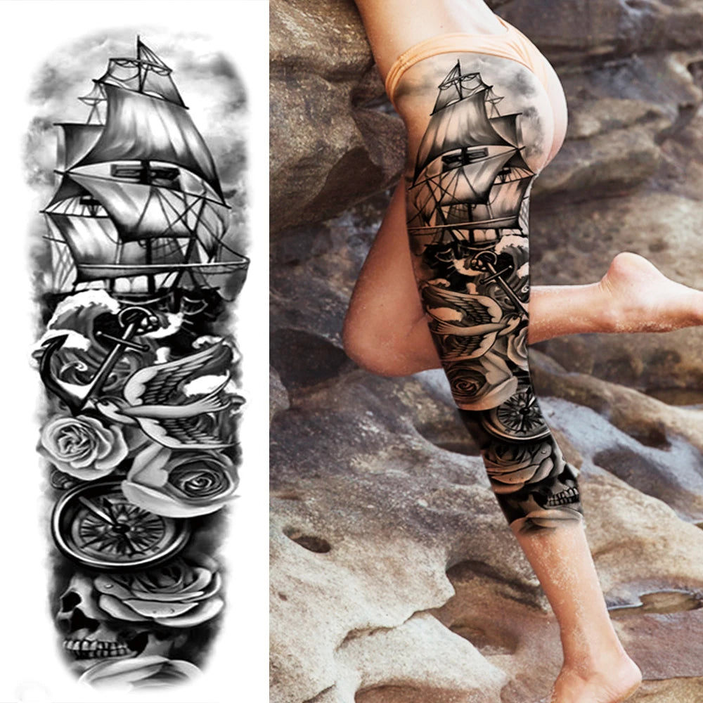 Full Arm Tijdelijke Tattoo Sleeves – Realistische Fake Tattoos voor Mannen & Vrouwen