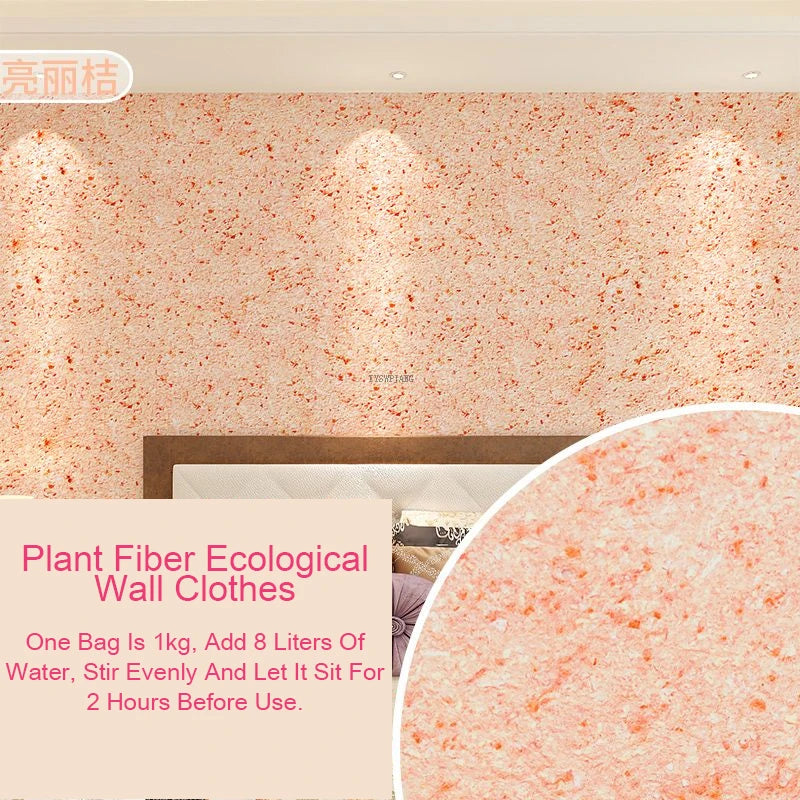 Ecologische Muurcoating van Plantaardige Vezels

Duurzame Wandbekleding | Vloeibare Muursticker | Naadloze Muurafwerking voor Thuis & Interieurdecoratie