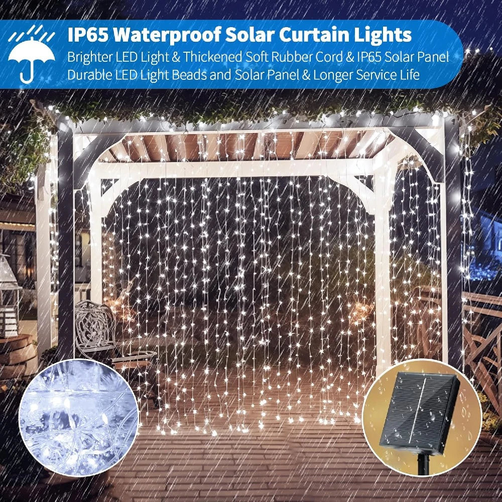 Solar Slingerlicht – 8 Modi, Zonnestroom, Perfect voor Tuin & Feest