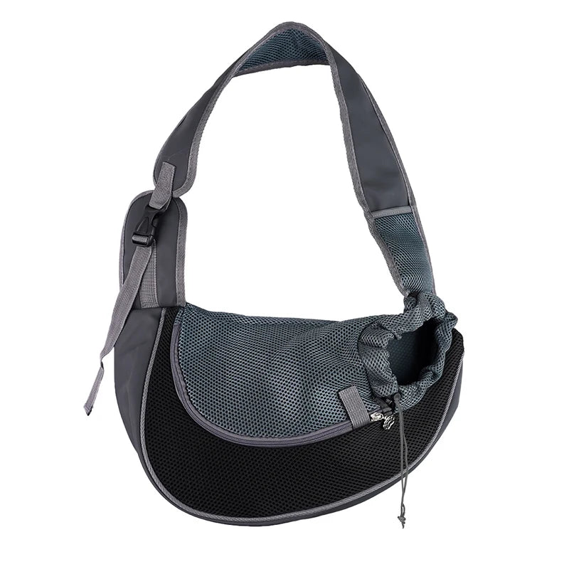 Huisdier Draagtas – Crossbody / Schoudertas  Voor Katten & Kleine Honden | Ademend Mesh | Reizen, Wandelen & Dagelijks Gebruik