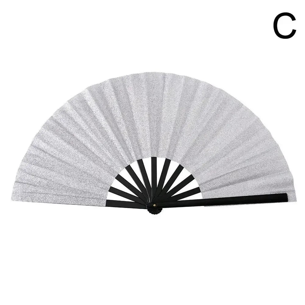 13-Inch Glitter Kung Fu Handwaaier – Traditioneel Bamboeraam met Decoratieve Stof – Opvouwbare Waaier in Chinese Stijl – Voor Feesten
CLACK waaier