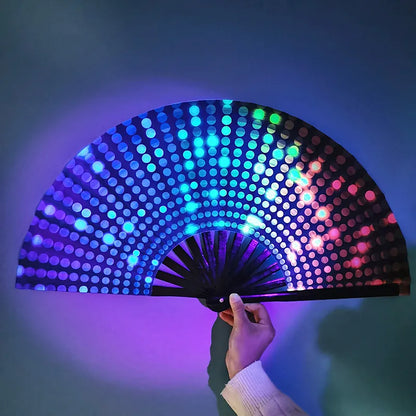 Kung Fu Waaier met UV-inkjetprint en Fluorescerend Effect – Perfect voor Feesten & Cadeaus