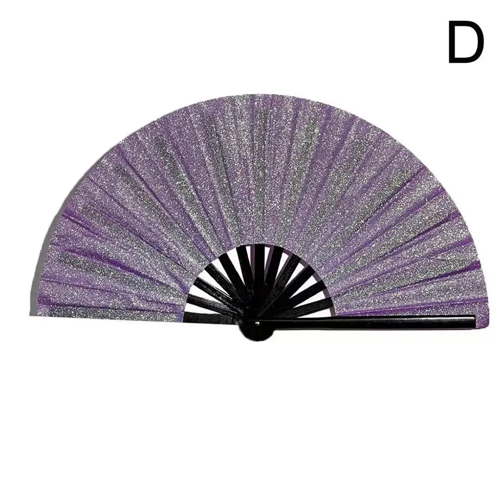 13-Inch Glitter Kung Fu Handwaaier – Traditioneel Bamboeraam met Decoratieve Stof – Opvouwbare Waaier in Chinese Stijl – Voor Feesten
CLACK waaier