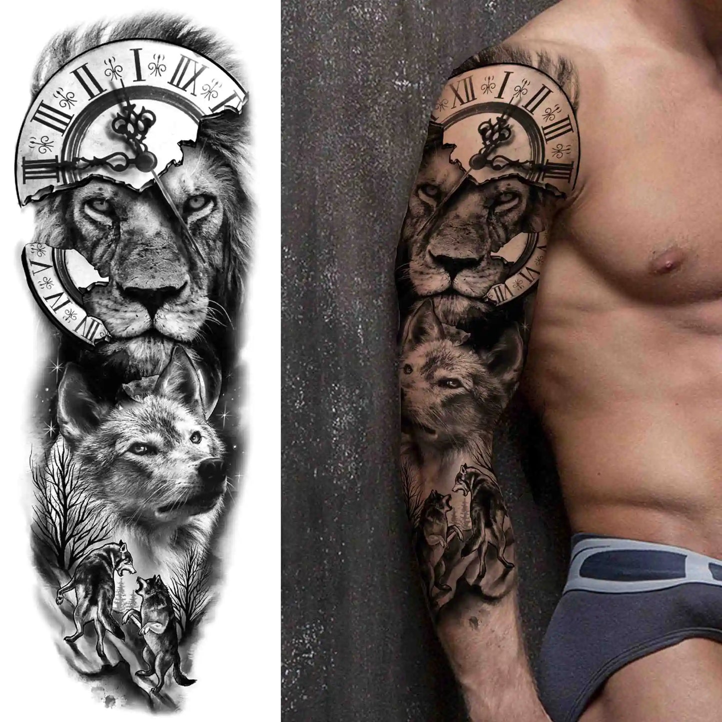 Full Arm Tijdelijke Tattoo Sleeves – Realistische Fake Tattoos voor Mannen & Vrouwen