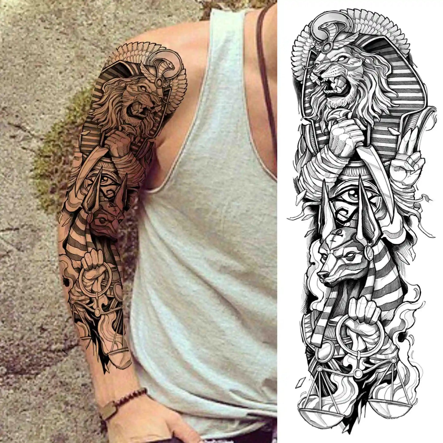 Full Arm Tijdelijke Tattoo Sleeves – Realistische Fake Tattoos voor Mannen & Vrouwen