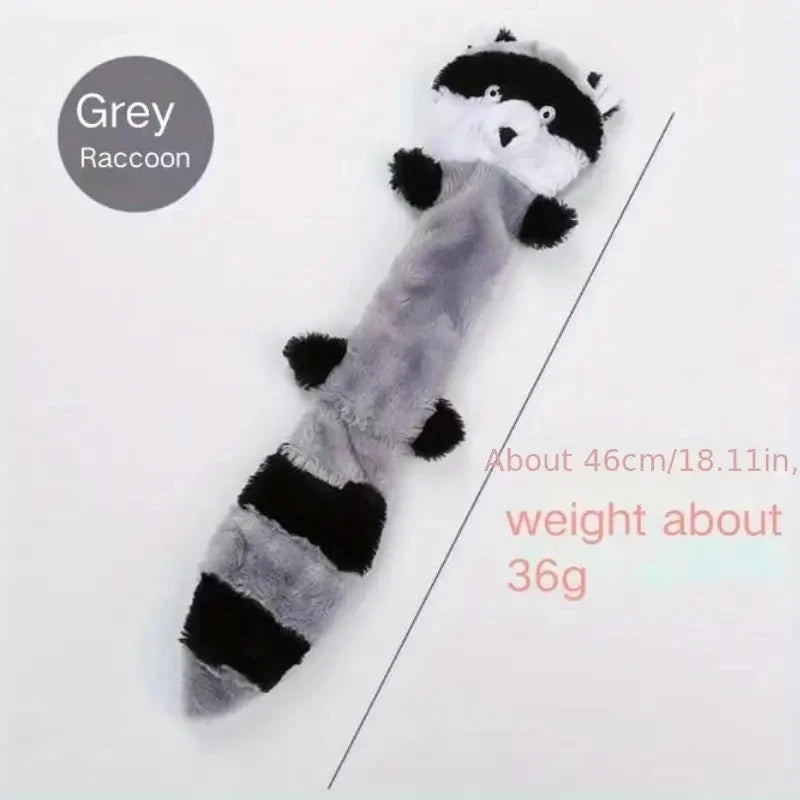 Bijtbestendig hondenspeeltje met geluid – Pluche hondenspeelgoed met zachte vacht – Ondersteunt kauwen, gebitsverzorging en spelenderwijs leren