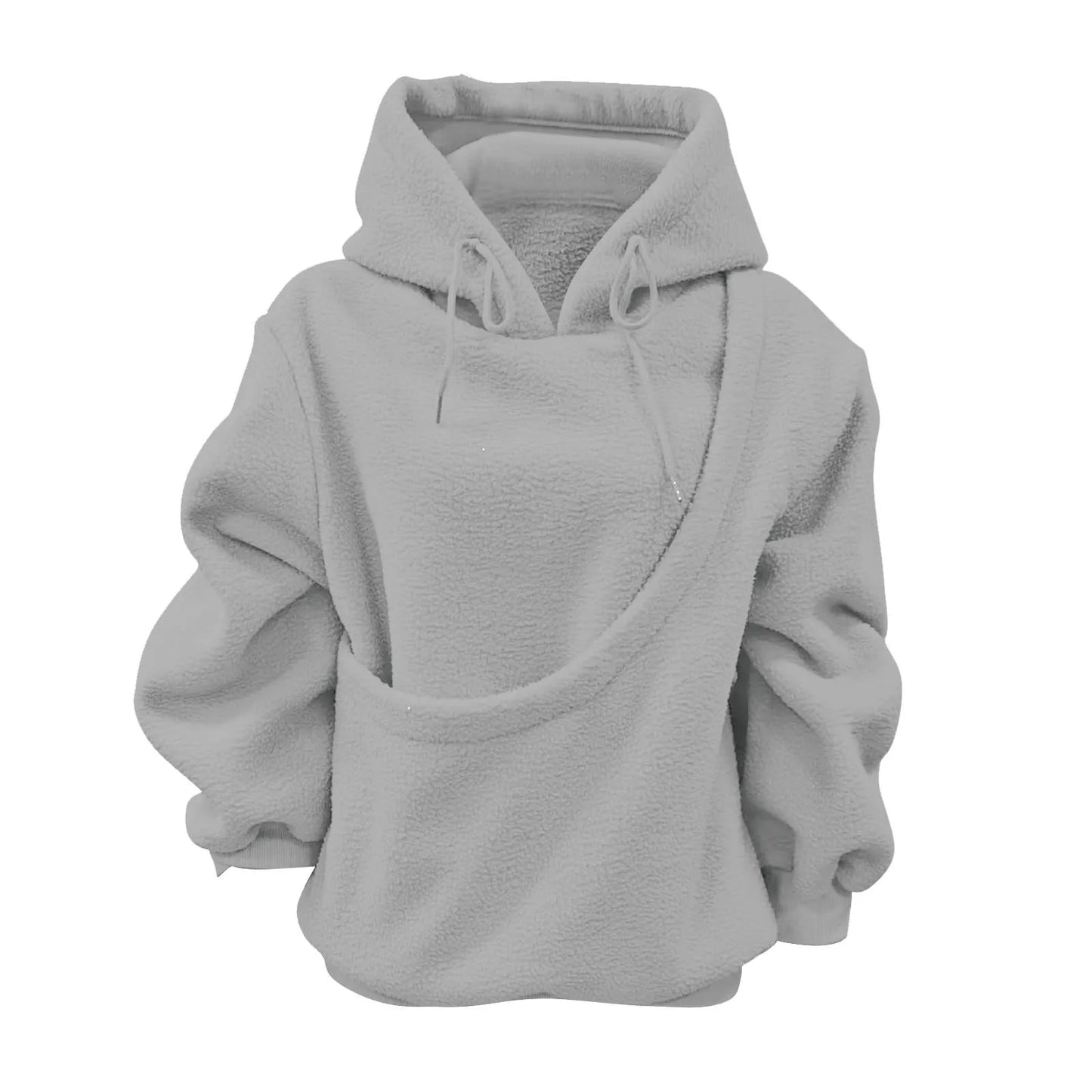 Fleece Hoodie met Huisdierzak – Warm, Zacht & Perfect voor Dierenliefhebbers 🐾