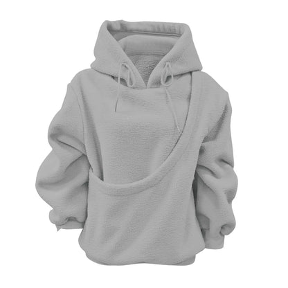 Fleece Hoodie met Huisdierzak – Warm, Zacht & Perfect voor Dierenliefhebbers 🐾