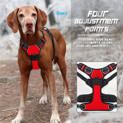 Anti-Trek Hondentuig – Voor Grote Honden – Reflecterend, Voorclip & Stevige Handgreep – Gemakkelijk te Beheersen bij Wandelingen

Stevig en comfortabel hondentuig met voorclip en handgreep voor optimale controle. Reflec