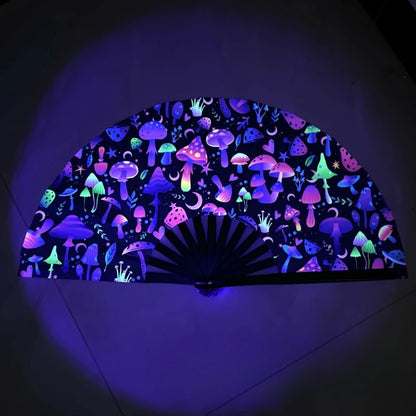 Kung Fu Waaier met UV-inkjetprint en Fluorescerend Effect – Perfect voor Feesten & Cadeaus