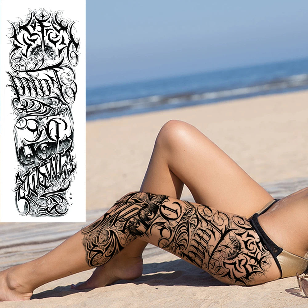 Full Arm Tijdelijke Tattoo Sleeves – Realistische Fake Tattoos voor Mannen & Vrouwen