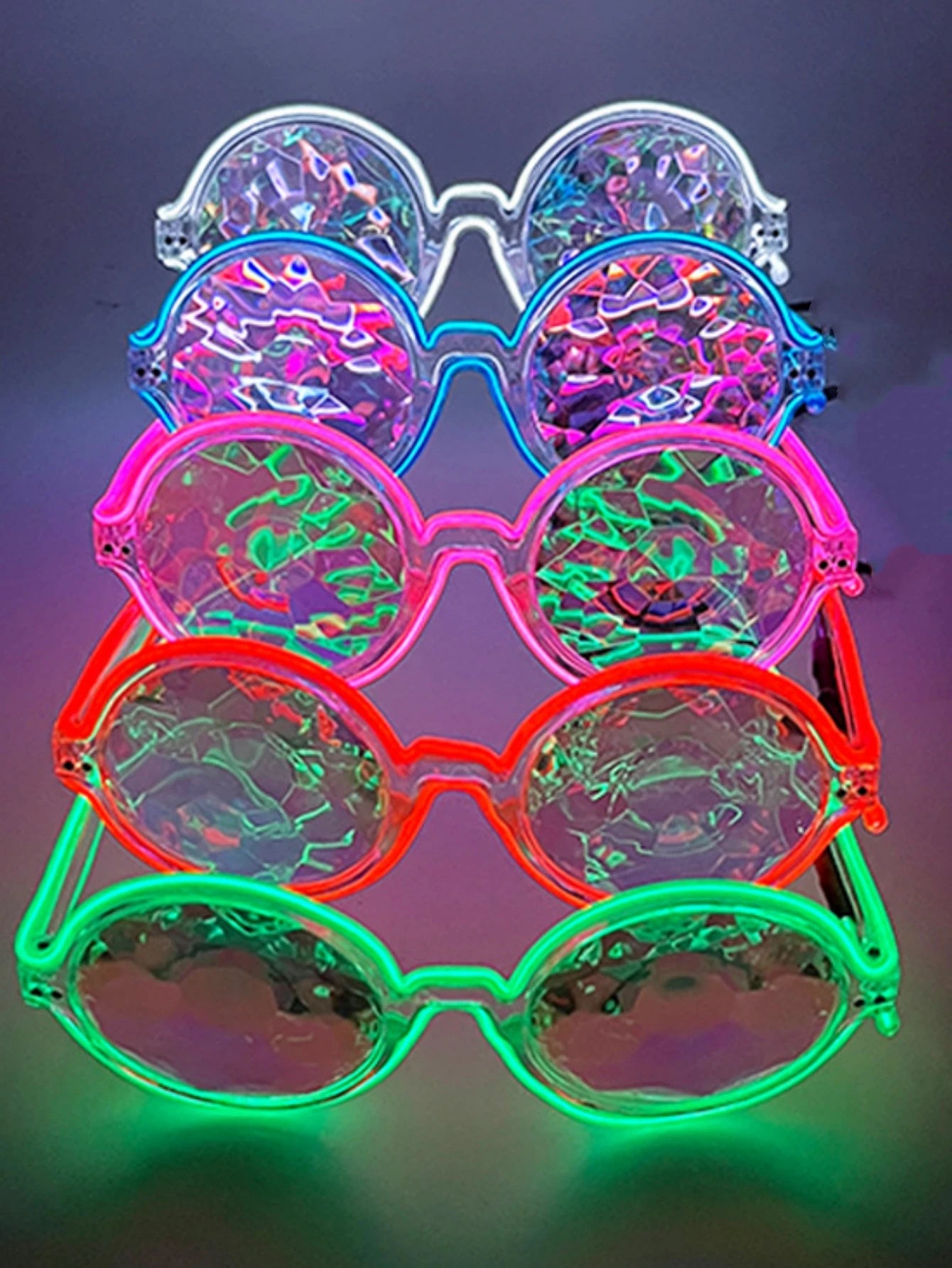 LED Kaleidoscoop Luminous Bril – Futuristische Disco Party Glasses

Glow Effect | Voor Rave, KTV, Club, Feest & Dansoptredens