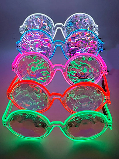 LED Kaleidoscoop Luminous Bril – Futuristische Disco Party Glasses

Glow Effect | Voor Rave, KTV, Club, Feest & Dansoptredens