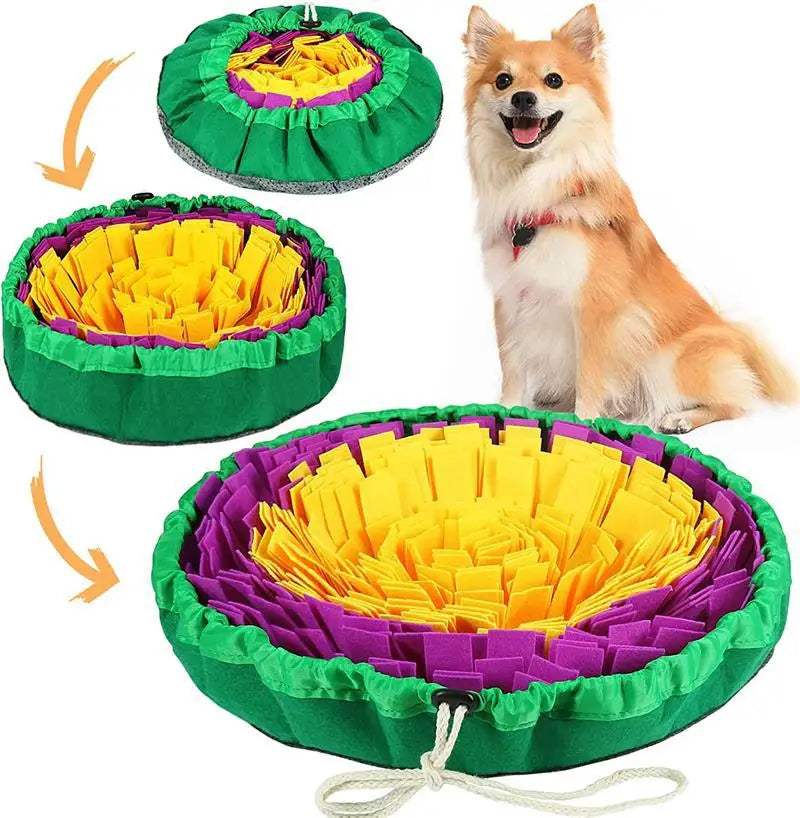 Nieuw Huisdier Snuffelmat – Bloemvormige Slowfeeder Mat – Geurtrainingsmat en Educatief Speelkleed voor Honden