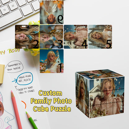 DIY Gepersonaliseerde 3×3 Kubuspuzzel – 1 stuk – Fotopuzzel met eigen Afbeeldingen leuk voor valentijn !