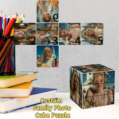 DIY Gepersonaliseerde 3×3 Kubuspuzzel – 1 stuk – Fotopuzzel met eigen Afbeeldingen leuk voor valentijn !